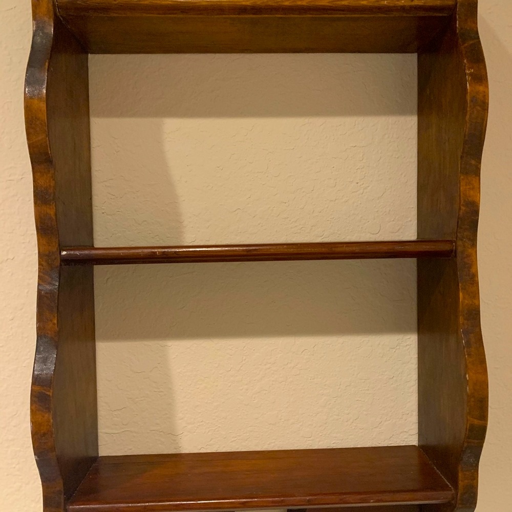 Wooden shelf
